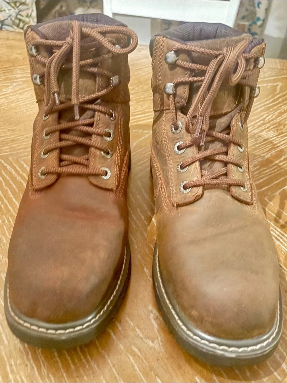 Wolverine Brown Waterproof Leather Work Boots